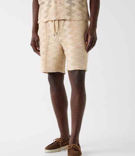 LATTICE KNIT SHORT