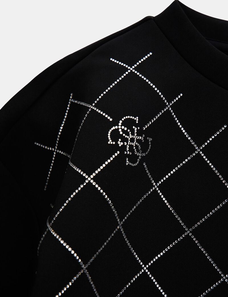 Rhinestones 4G Logo Scuba Sweatshirt