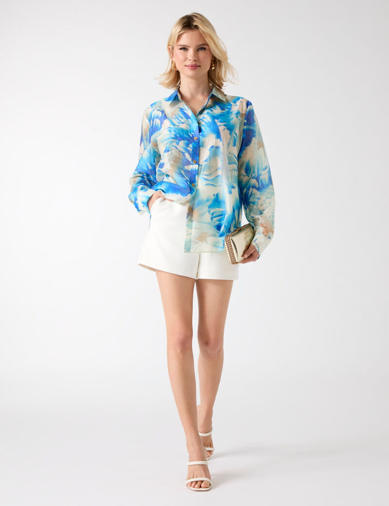 guess marciano printed shirt