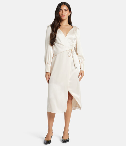 Dion wrap midi dress