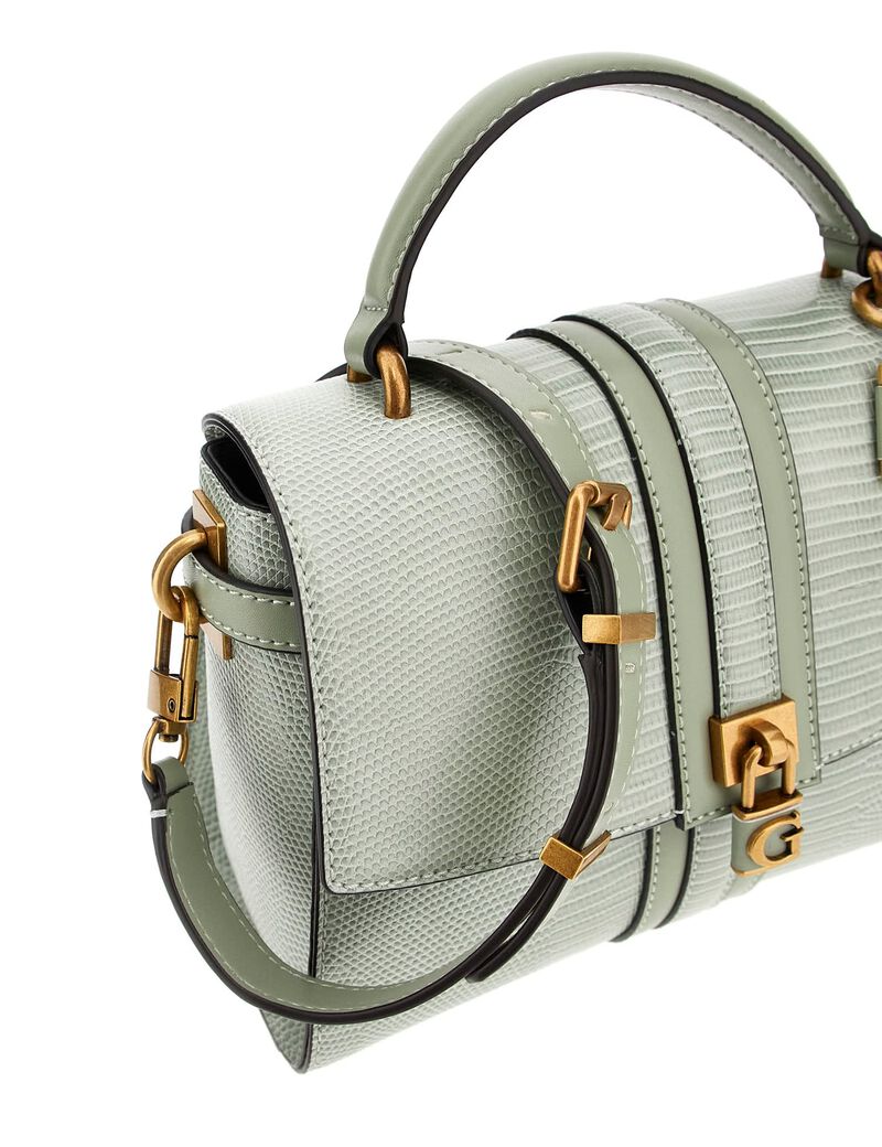 Ginevra python-print mini handbag