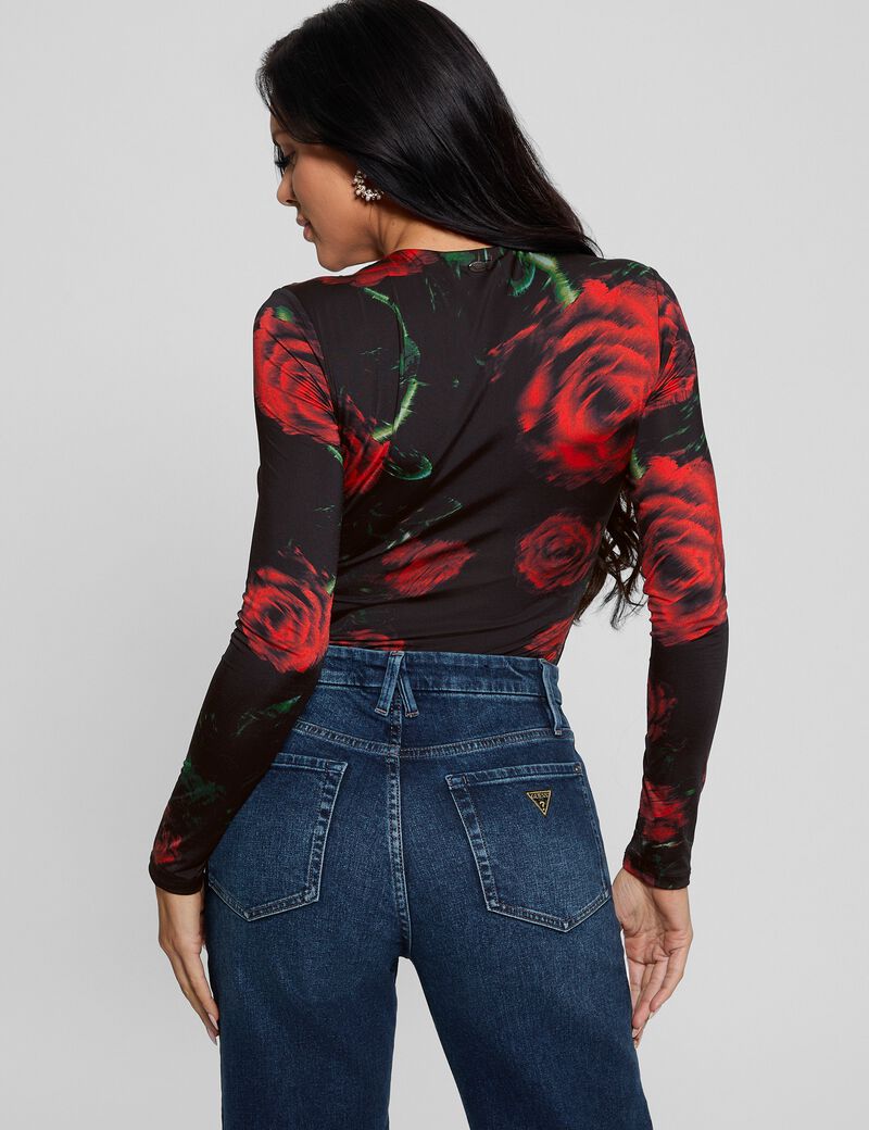 Floral print bodysuit