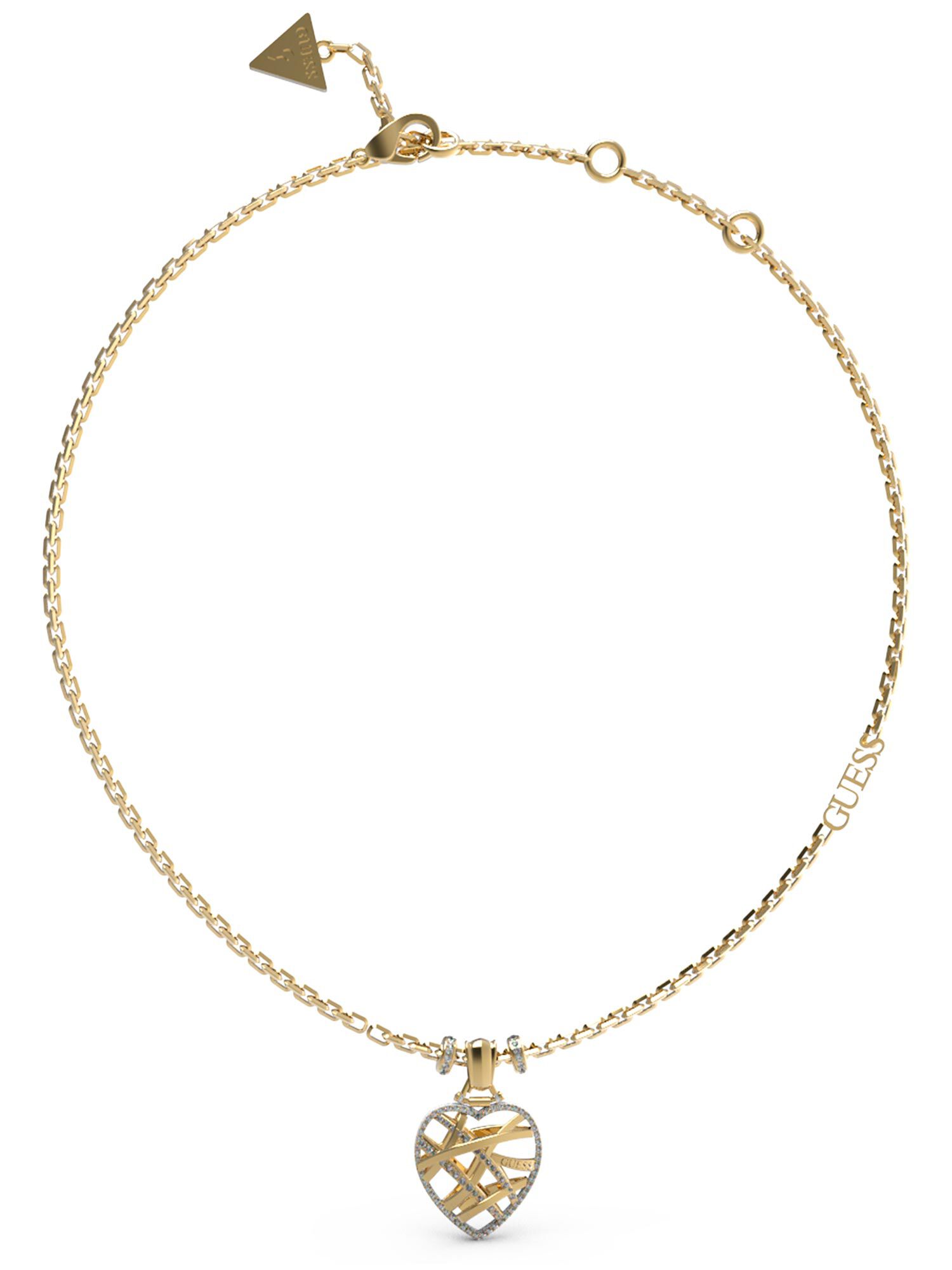 Heart cage necklace deals