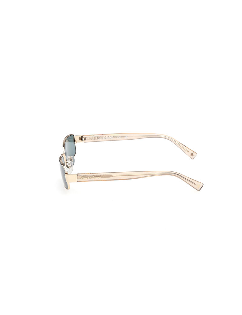 guess rectangle metal sunglasses