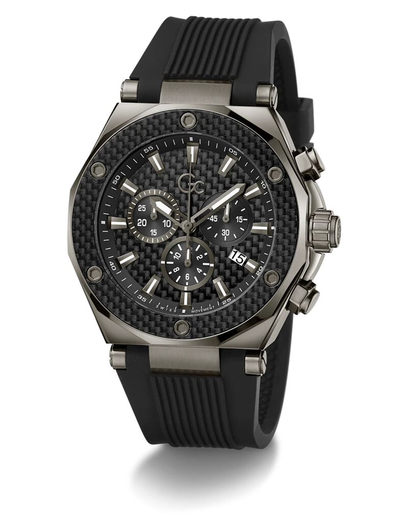 Gc Legacy chrono silicone watch
