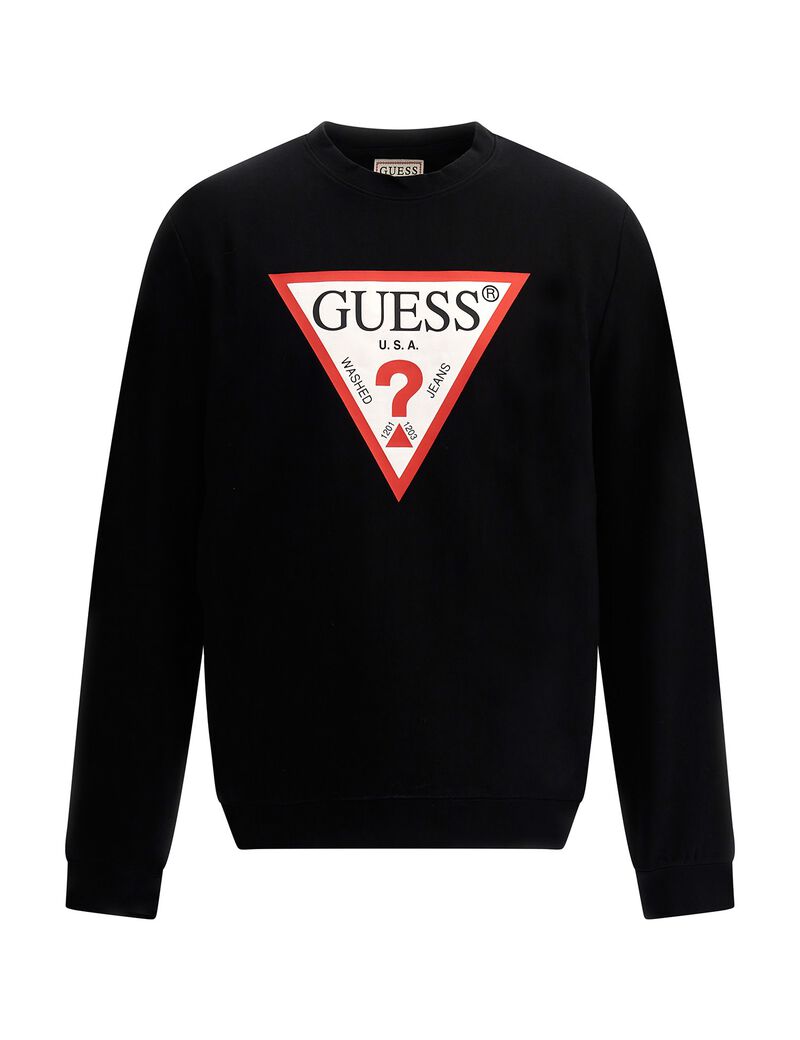 Shop GUESS Online Triangle Logo Sweatshirt