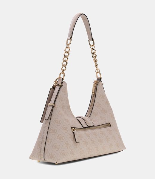 guess yvonne logo hobo bag