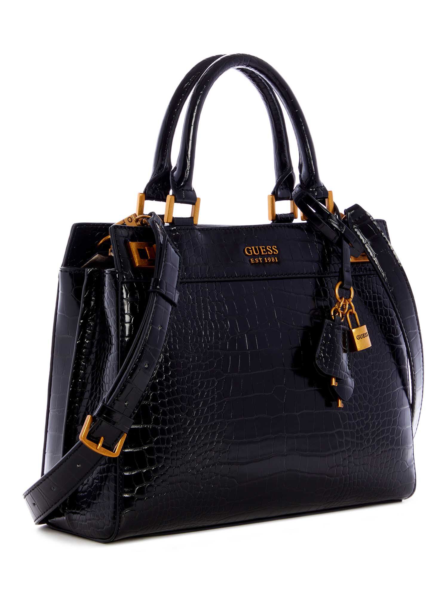 Shop GUESS Online Katey Croc Luxury Satchel