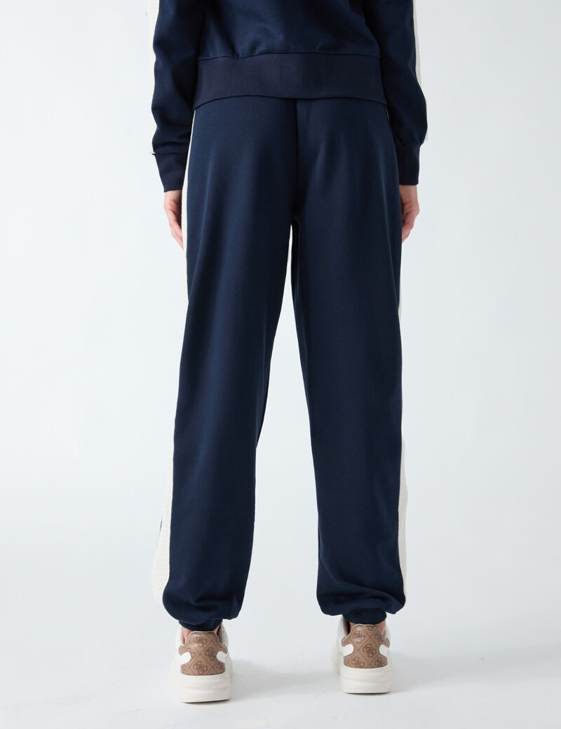 Crocheted-band joggers