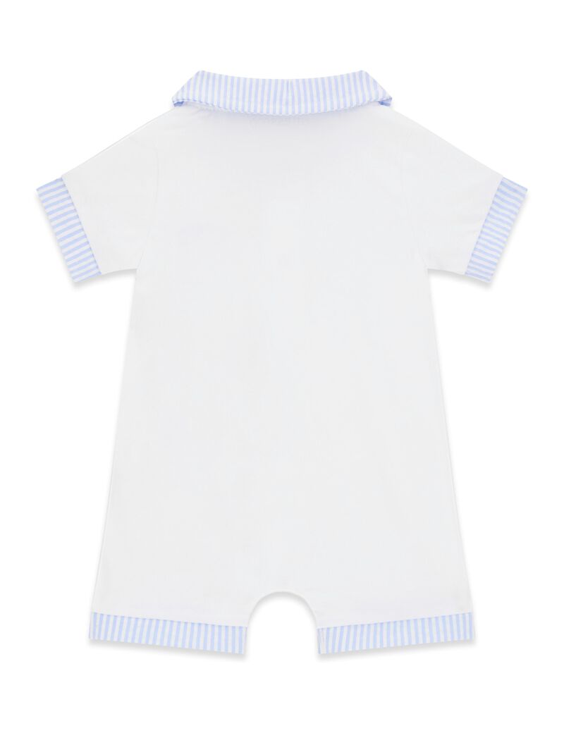 STR JERSEY SHORTIE W/SEERSUCKE