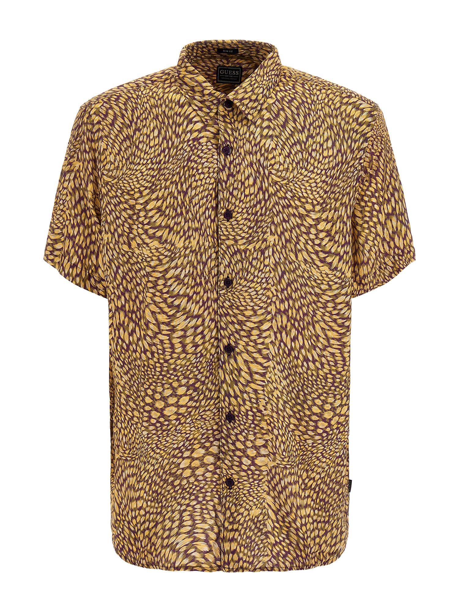 Guess leopard print sales shirt
