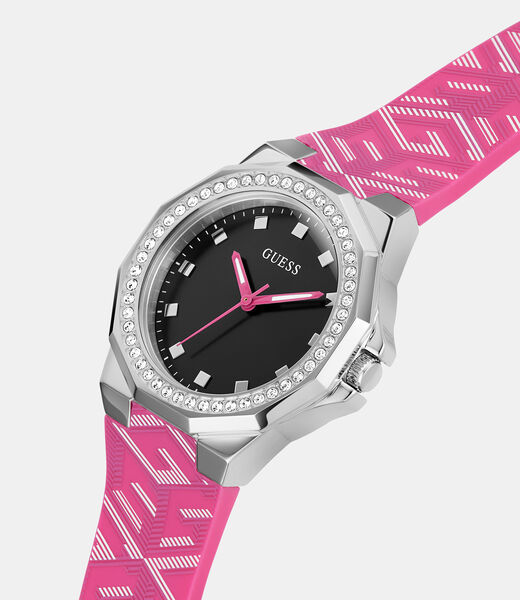 Analogue watch with G Cube logo detail