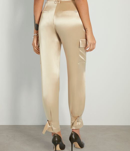 Satin cargo pant