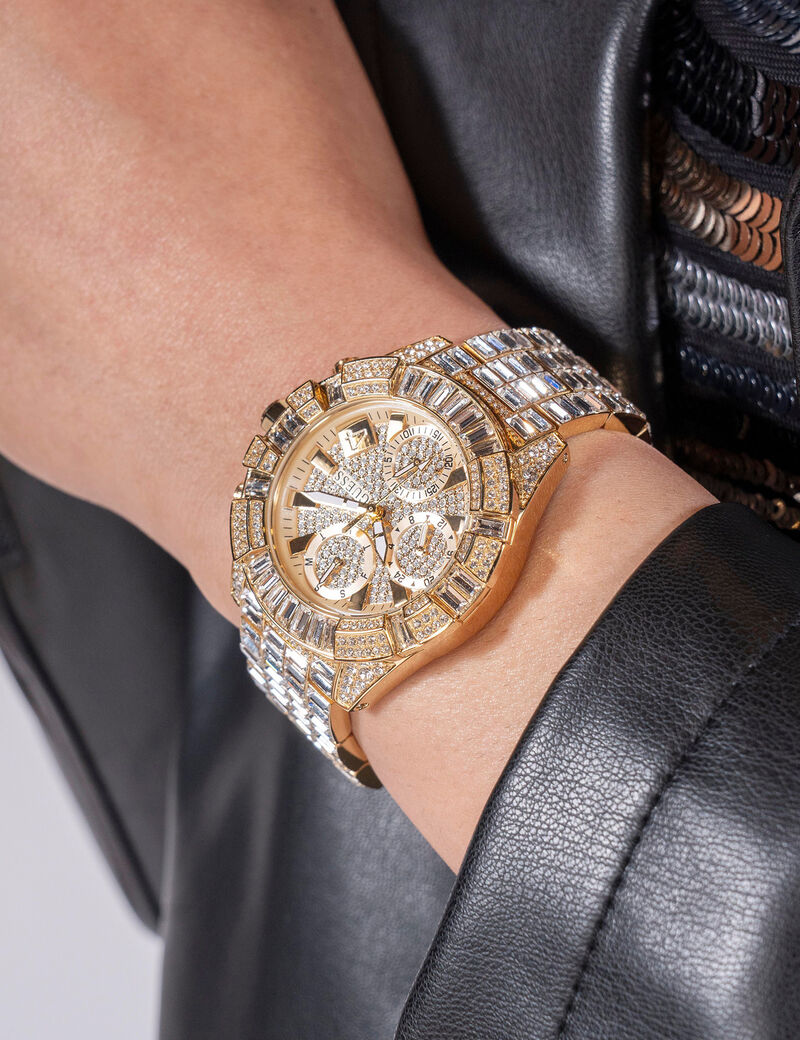 Crystal multi-function watch