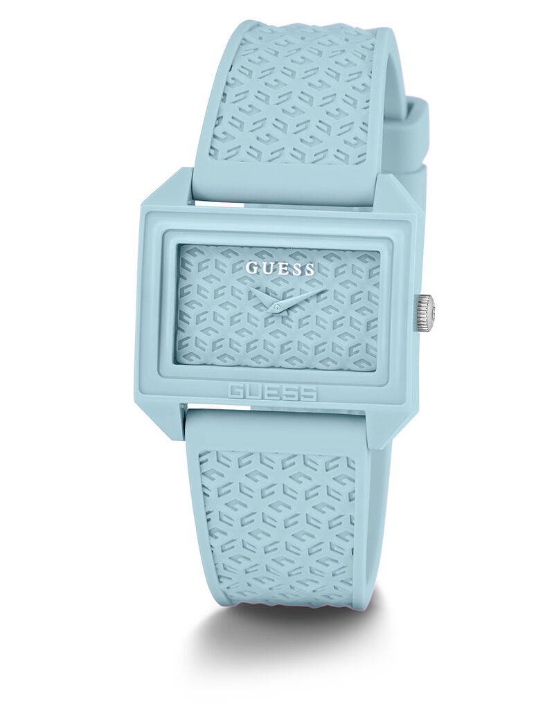 Lt Blue Sustainable Nylon Cs Sun Lt Blue Dl Lt Blue Logo Silicone Strp