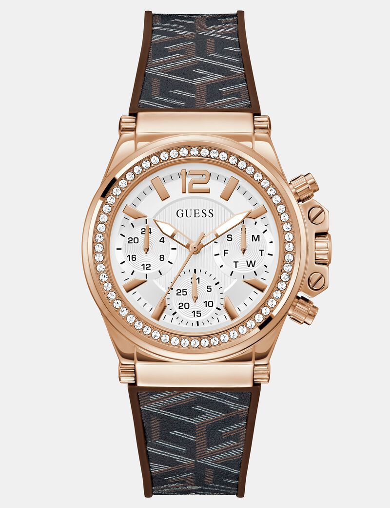 Multi-function watch with G Cube print