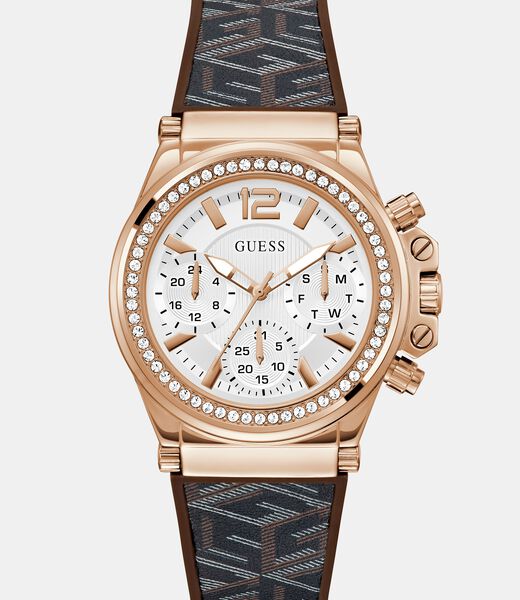 Multi-function watch with G Cube print