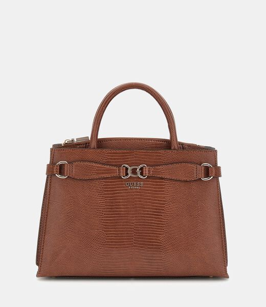 Arlena python-print handbag