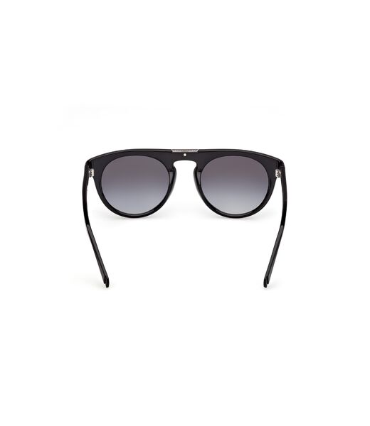 Round gradient smoke sunglasses