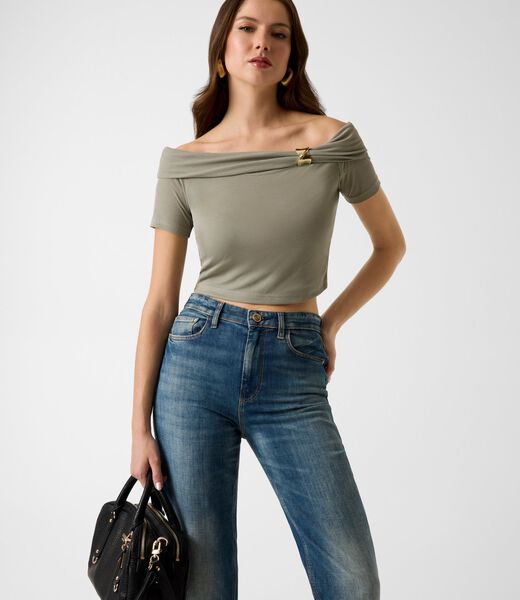 BRIGITTE OFF SHOULDER TOP