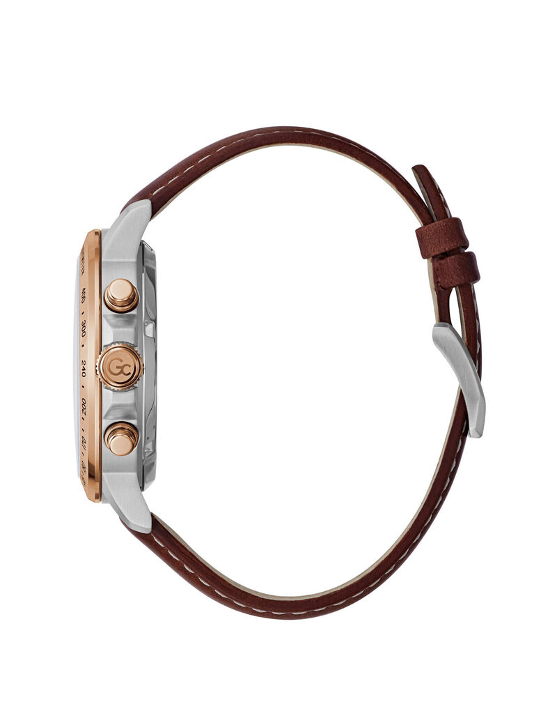Gc Gold And Brown Mens Watch