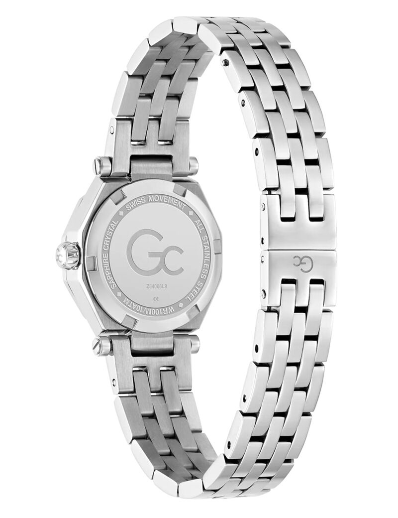 Gc Gleam metal silver tone watch