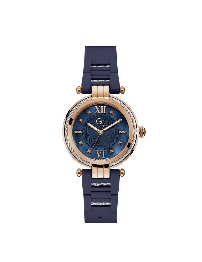 Gc Gold And Blue Ladies Watch