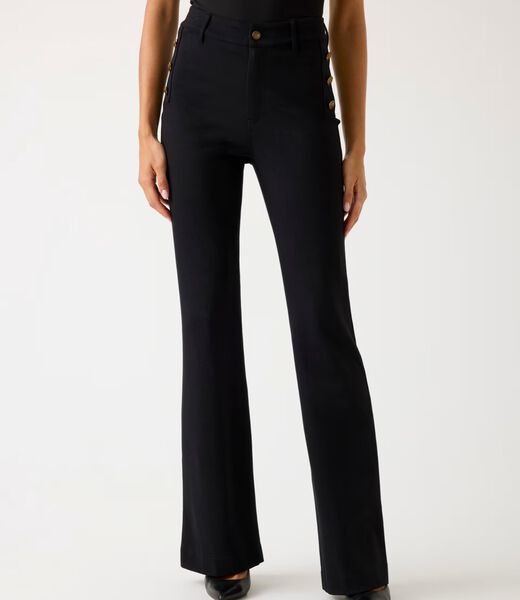 Flared high-rise pants