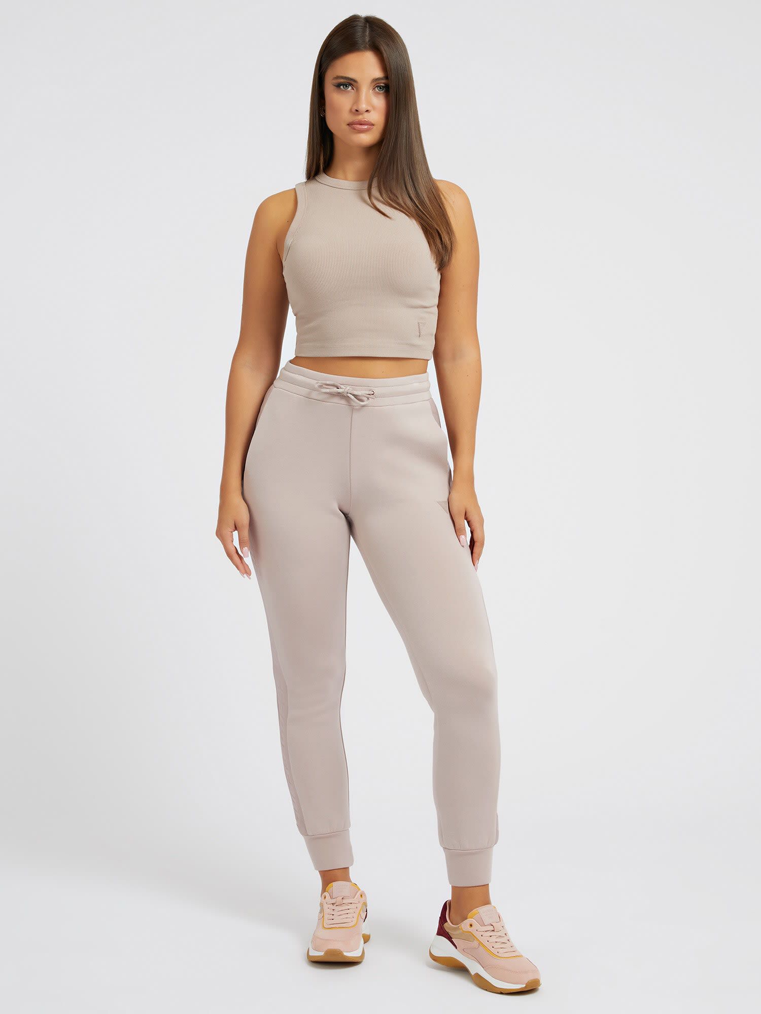 Guess cropped deals logo tank top