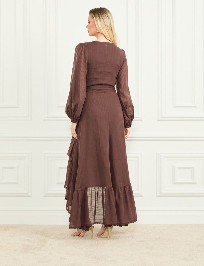 فستان مارسيانو الطويل ذو الخصر المتسع