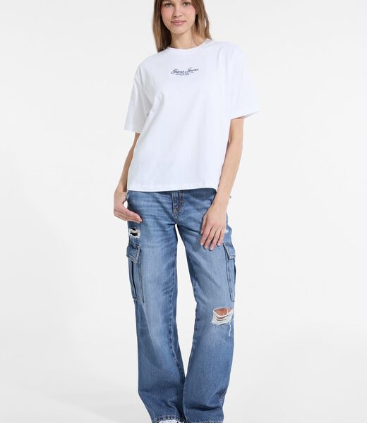 Oversized embroidered logo t-shirt