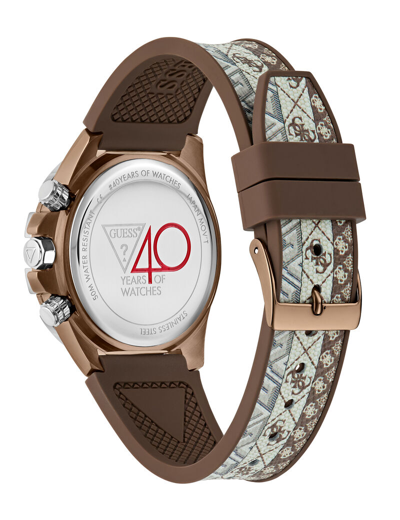40th Anniversary Special Edition Brown Coffee Multi-function Watch
