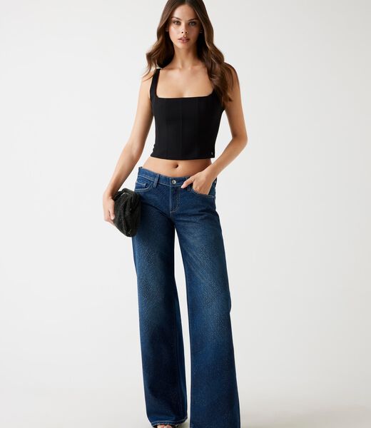 All-over logo regular jeans