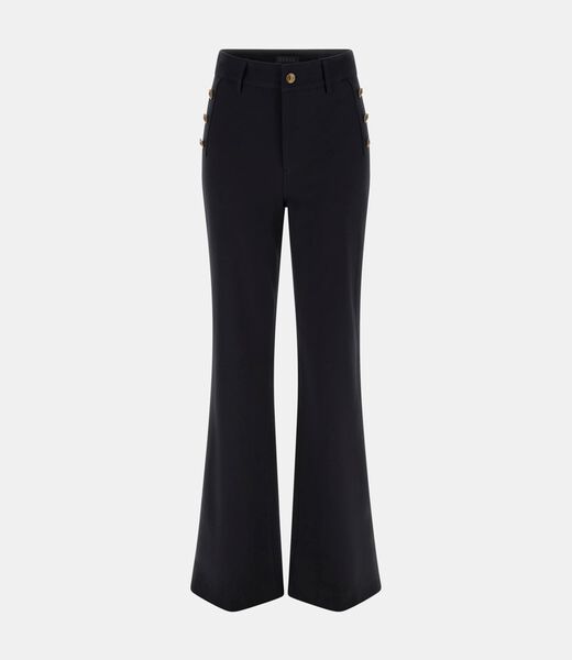 Flared high-rise pants