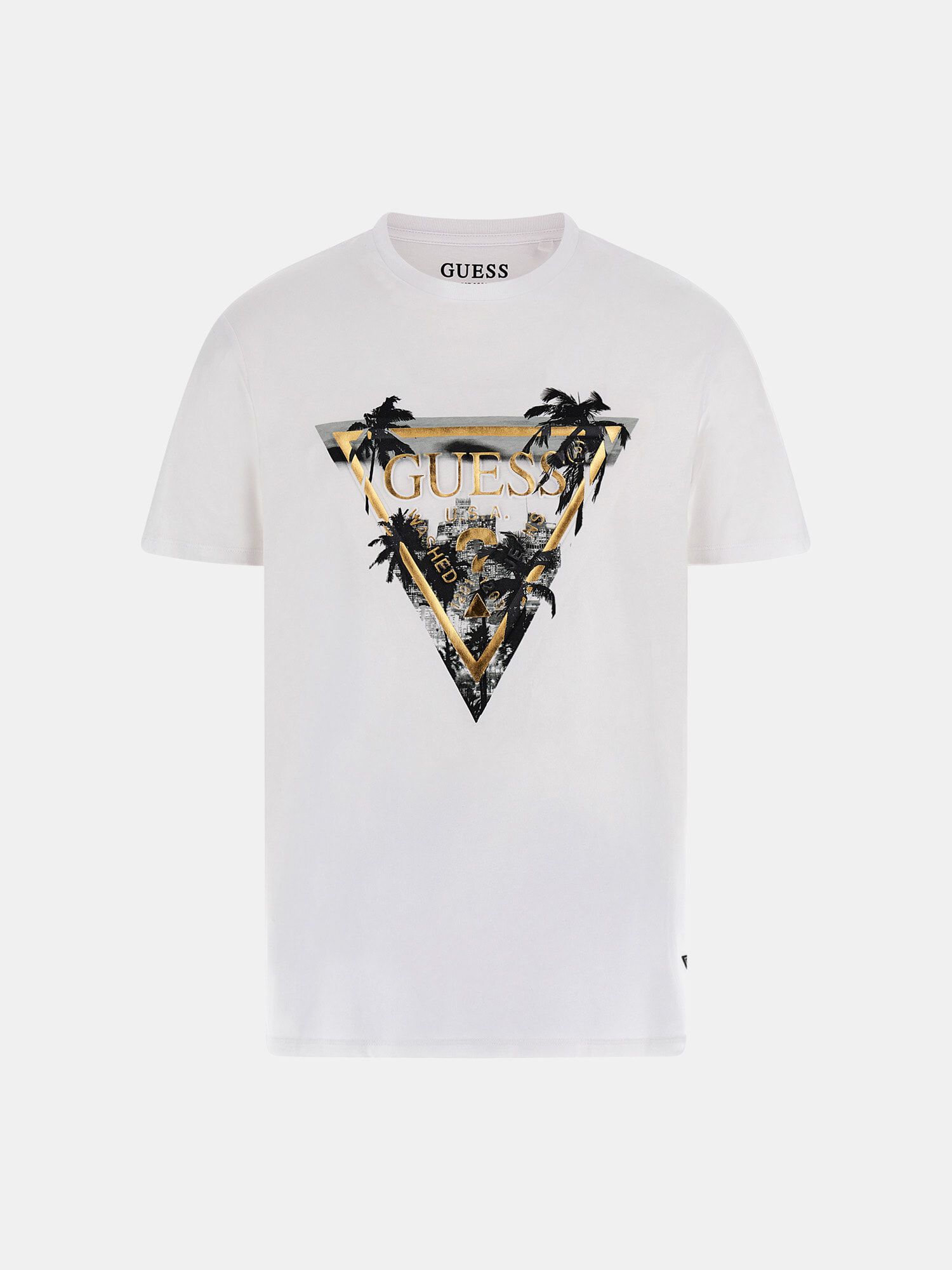 Shop GUESS Online Triangle Logo T Shirt