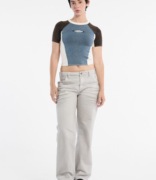 Cropped logo sweater