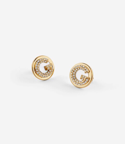 G crystal earrings
