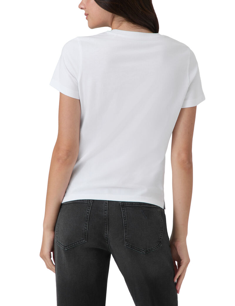 guess triangle logo t shirt
