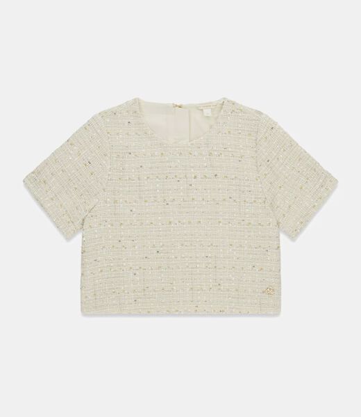 Tweed cropped top
