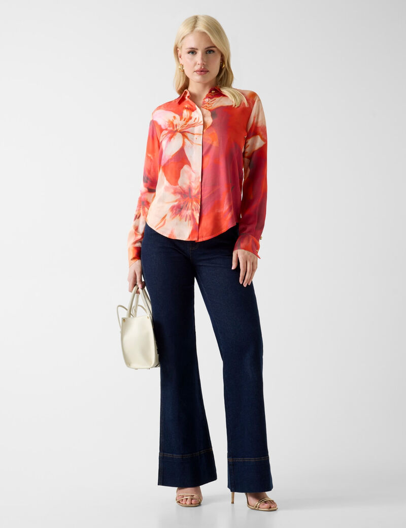 جيس marciano printed shirt