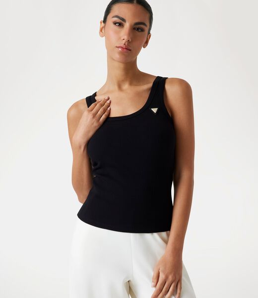 guess rib knit tank top