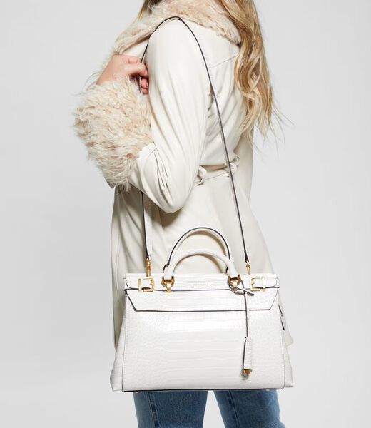 Sestri croc-print handbag