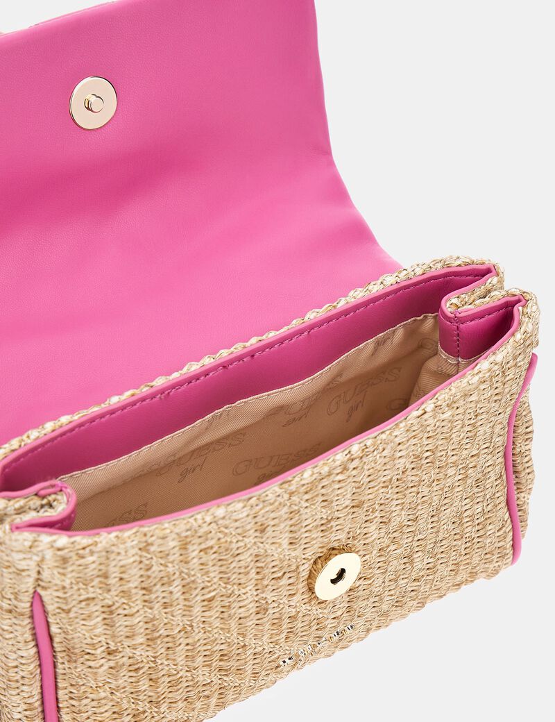 Straw crossbody bag