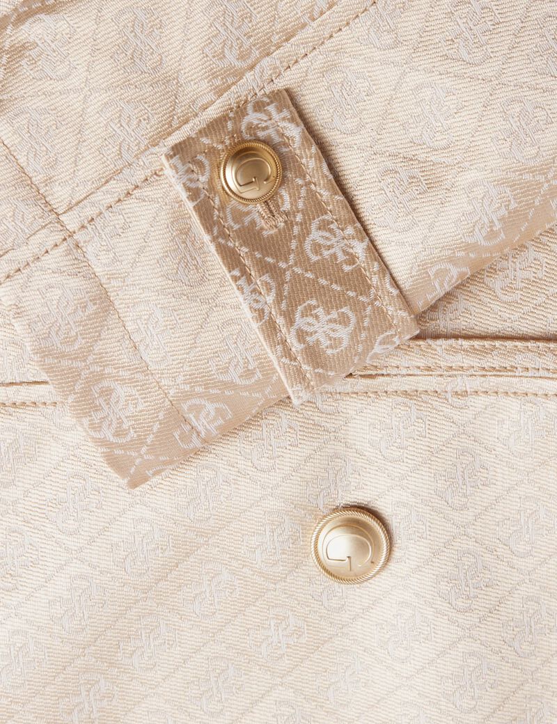 4G Logo Jacquard Trench Coat