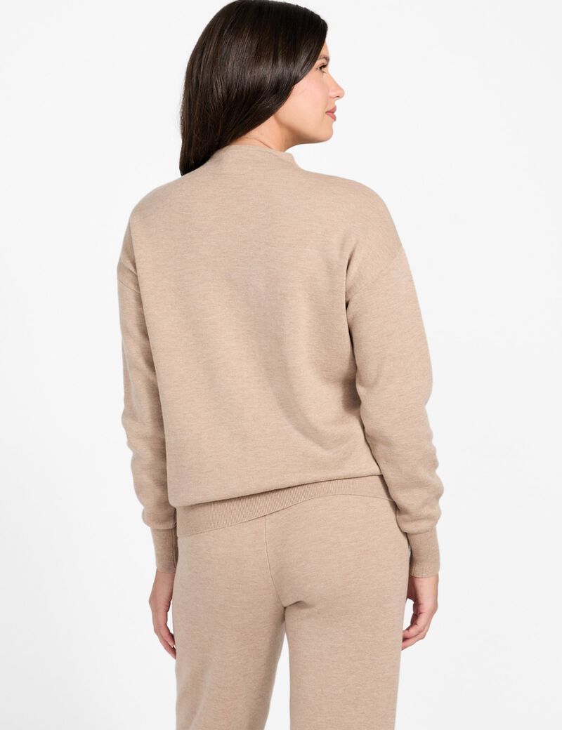 High neck sweatshirt