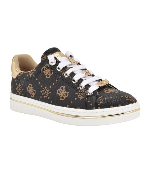 Lace Up Round Toe Sneaker with Charms