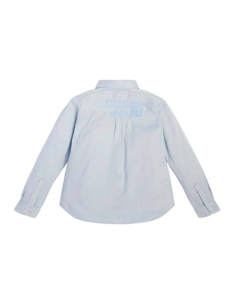 Front Logo Striped Shirt