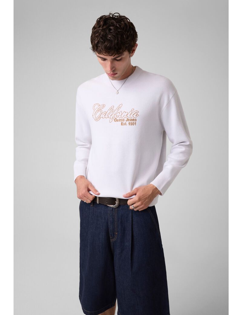 guess jacquard sweater