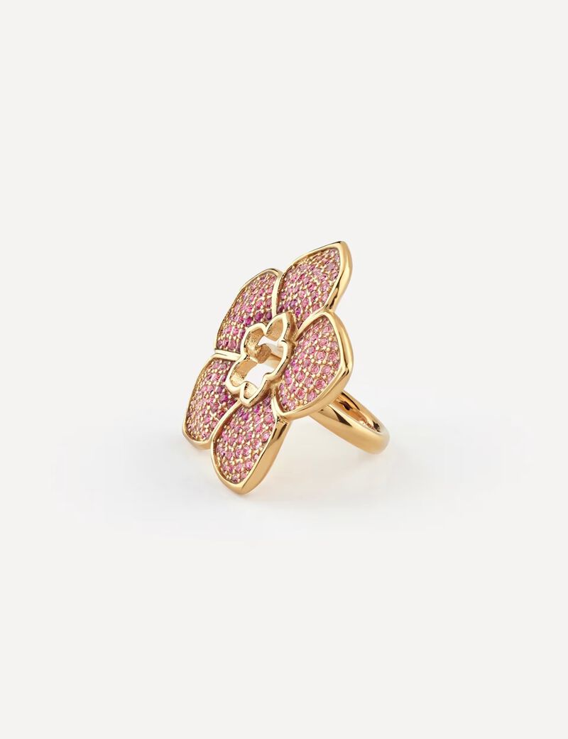 جيس 35mm pave flower maxi ring