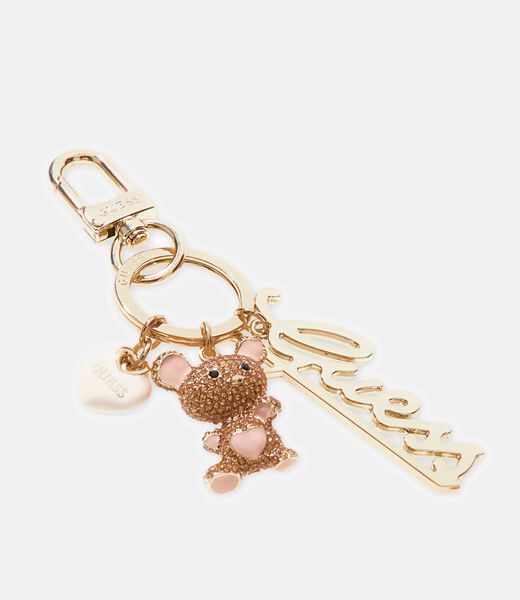 جيس logo script teddy keychain